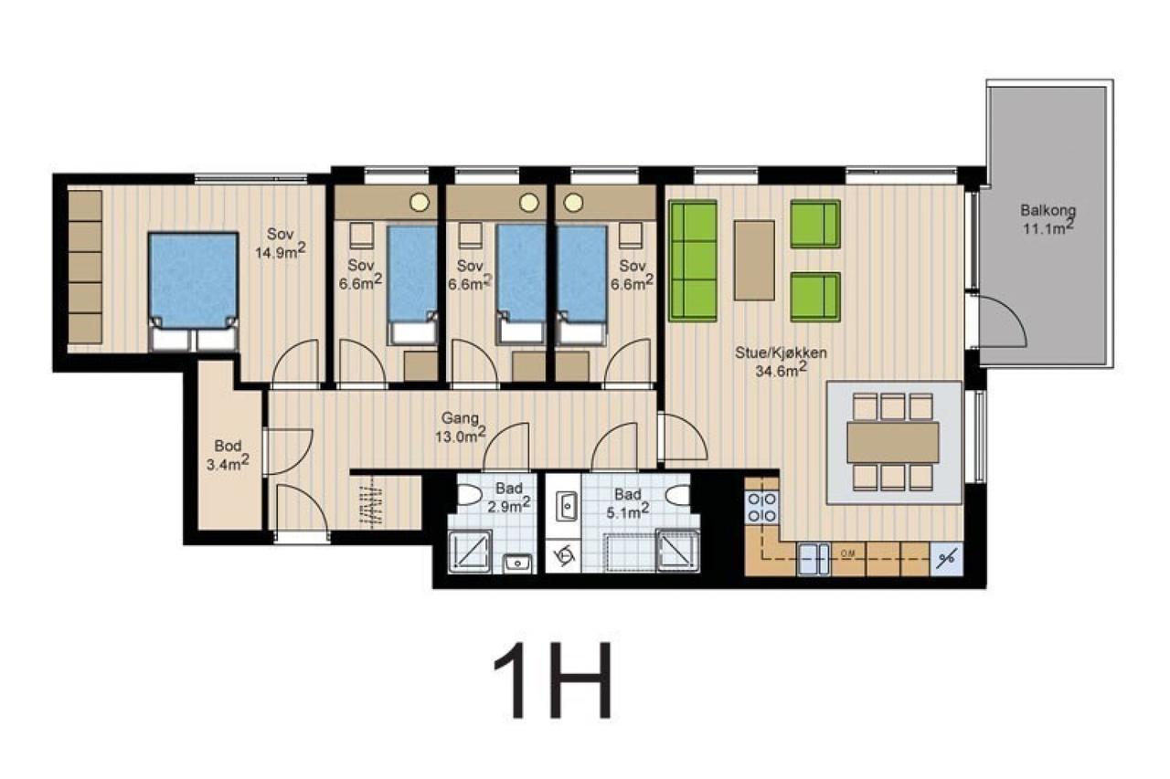 Apartamento Three Bedroom In Oslo, Seljeveien 21 Oslo